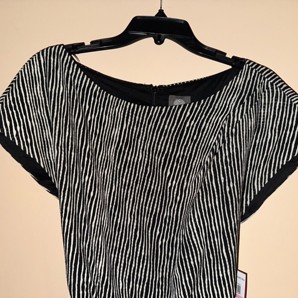 Vince Camuto Black and White Striped Dress - Picture 8 of 14